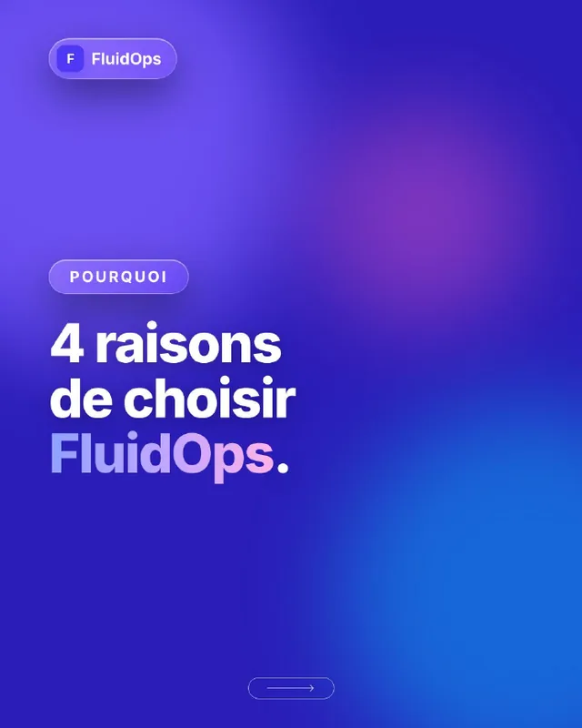 Carrousel « 4 raisons de choisir FluidOps » : première page