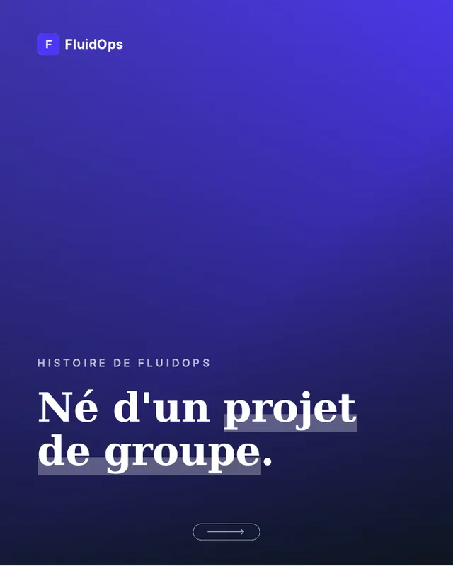 Carrousel « Né d’un projet de groupe » : première page