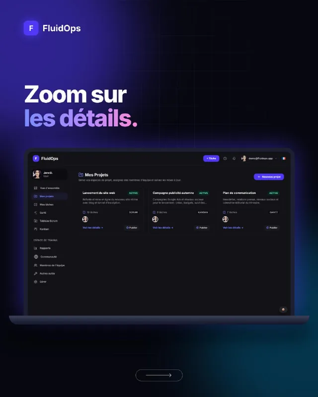 Carrousel « Zoom sur les détails » : première page